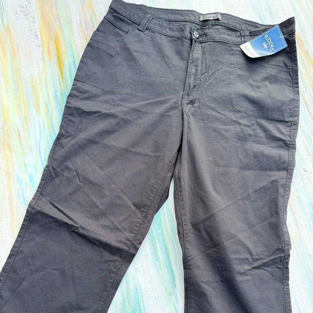 NWT Riders by Lee black pants sz 18m